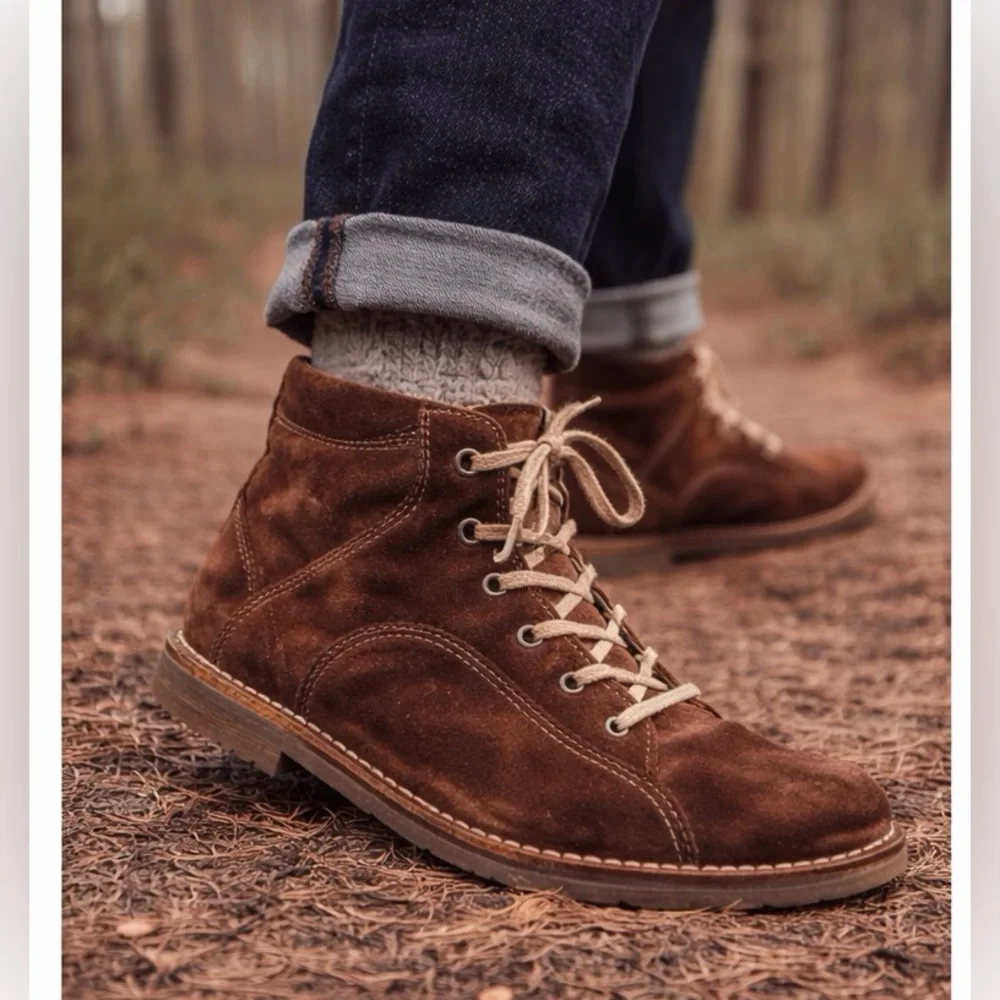Josef Seibel Brown Suede Chukka Boots Cozy Lined Ankle Boots